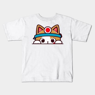 Sneaky japanese cat so cutest Kids T-Shirt